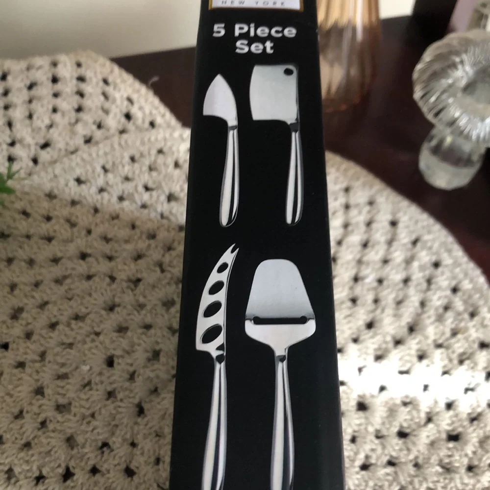 Nicole Miller Stainless Steel Cheese Knife Set